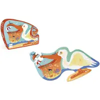 Scratch Contour Puzzel - Pelikaan - 32.9X51.9X0.25Cm - 24 Stukjes - 3 Jaar