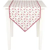 Clayre & Eef tafelloper 50x160 - rood - katoen, 100% katoen
