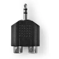 Nedis Stereo-Audio-Adapter, 3,5 mm, 2 x Cinch-Stecker