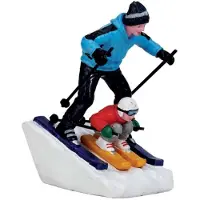 Lemax Kerstdorpminiatuur Coming Through (skiër) H 7,5 Cm