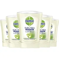 Dettol - Handzeep - No Touch Navulling - Antibacterieel - Aloe Vera - 250 ml x5
