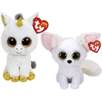 TY - Knuffel - Beanie Boo's - Pegasus Unicorn & Phoenix Fox