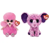 TY - Knuffel - Beanie Boo's - Camilla Poodle & Eva Elephant
