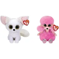 TY - Knuffel - Beanie Boo's - Phoenix Fox & Camilla Poodle