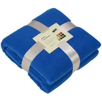 Merkloos Kobaltblauw fleece deken - Plaids