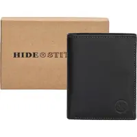 Hide & Stitches Japura Portemonnee - 100% Leer - Zwart