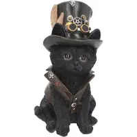 Nemesis Now - Gothic beeld - Cogsmiths Cat - voor Geen - zwart - Maat Standard