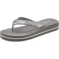 Venice beach Teenslipper grijs / zilver
