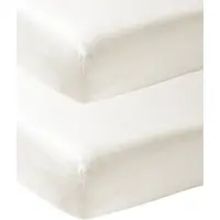 Meyco Hoeslaken Co-sleeper Jersey Off White 2st 50x90