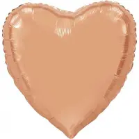 Wefiesta Folieballon Hartvorm 92 Cm Roségoud