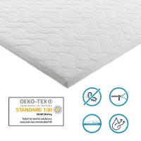 Ergoline Topper 200x220 - 7cm dik - HR Koudschuim - Afritsbaar hoes - contour gesneden 7-zone -