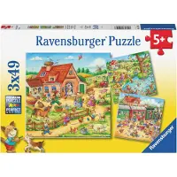 Ravensburger puzzel Landelijke vakantie - Legpuzzel - 3x49 stukjes