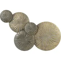 Pronto Wonen Wandornament Bracciano gold antiekbruin