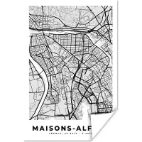 PosterMonkey Poster Kaart - Stadskaart - Frankrijk - Maisons-Alfort - Plattegrond - 60x90 cm