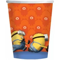 Minions bekertjes - 32x - karton - 266 ml - Kinderfeest - Themafeestje - Papieren bekers - thema feest - kinderfeestje