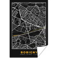 PosterMonkey Poster Stadskaart – Plattegrond – Kaart – Frankrijk - Bobigny - 60x90 cm