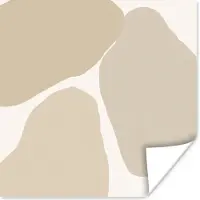 PosterMonkey Poster Organisch - Abstract - Design - Pastel - 75x75 cm