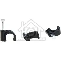 Q-Link Kabelclip | | 7 mm (20 stuks, Rond, Zwart)