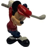 BULLYLAND Golfende Mickey Mouse - speelfiguur - 7 cm - Golf speler -