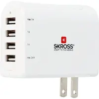 Skross USA USB Charger 4 Port