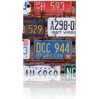 B2Ctelecom iPad Air (2020/2022) 10.9 inch Tablet Hoesje met foto Kentekenplaten