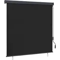 vidaXL Rolgordijn voor buiten 160x250 cm antraciet