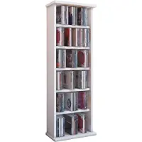 Hioshop Vostan wandkast , CD-toren 6 vakken wit.