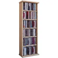 Hioshop Vostan wandkast , CD-toren 6 vakken Sonoma eiken decor.