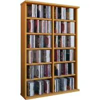Hioshop Ronul wandkast CD-toren 12 vakken Beuken decor.