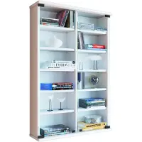 VCM Zuntisa wandkast CD,DVD opslag 12 planken wit.