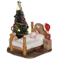 Luville Sleeping Santa b/o l9,5xw8xh10 cm kersthuisje