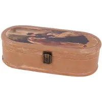 Baroque Doosje ovaal - Decoratie - Opbergkistje - Dame met paard - 25x12 cm
