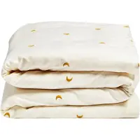 Yumeko Kinderdekbedovertrek Katoensatijn 100x135 Wit - Eco, Bio & Fairtrade