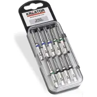 Kreator - Accessories - KRT064500 - CR-V bit set - PZ PH SL - 9 st.
