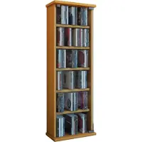 VCM Vetro wandkast met 1 glazen deur 6 vakken Beuken decor.