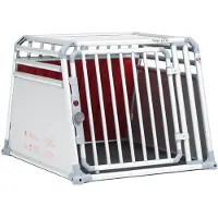 4Pets Pro 4 - Autobench Hond - S - Zilvergrijs - 66x81,5x73,5 cm
