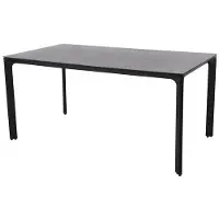 Fun Puebla Aluminium Tuintafel Met Glasblad 4 Personen 160 X 90 X 74 Cm - Bruin