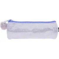 Kangaro Etui Bonjour Babe - rond - PU-leer - licht paars - 20 x 6 x 6 cm - K-PM920036
