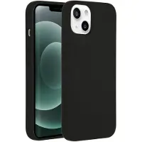 Accezz Liquid Silicone Backcover met MagSafe voor de Apple iPhone 13 Mini - Zwart