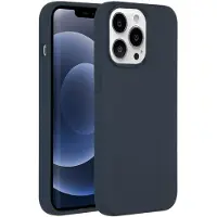 Accezz Liquid Silicone Backcover met MagSafe voor de Apple iPhone 13 Pro - Donkerblauw
