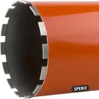 Spero 200mm Beton PREMIUM Dikwandig Diamantboor 1-1/4 UNC 400mm lang Betonboor / Kernboor / Boor