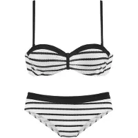 LASCANA Bikini zwart / wit