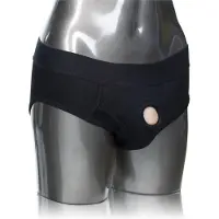 Calexotics - Packer Gear Brief Harness - Strap On Harness Zwart XXL/XXXL