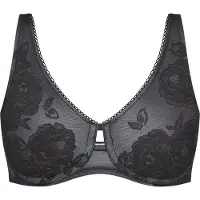 Triumph Niet voorgevormde bh Wild Rose Sensation | Maat: 95F | Kleur: Zwart