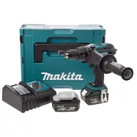 Makita DHP458RMJ 18V Li-Ion Accu Klopboor- /schroefmachine Set (2x 4.0Ah Accu) In Mbox