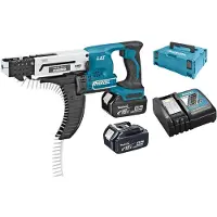 Makita DFR550RMJ 18V Li-Ion Accu Schroefautomaat / Bandschroefmachine Set (2x 4.0Ah Accu) In Mbox - 25-55mm