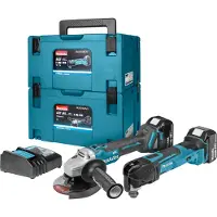 Nobrand DLX2154TJ1 | LXT accu combiset 18V in 2x Mbox met DGA504 en DTM51 (2x 5.0Ah accu + lader) - DLX2154TJ1