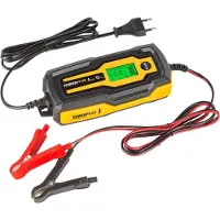 Powerplus slimme lader POWX4203, 12V batterijen, 3 - 120 Ah, druppellader, wintermodus, acculader voor auto