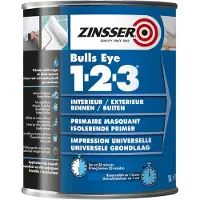 Zinsser Bulls Eye 1-2-3 - Primer - Op Kleur Gemengd - 1L