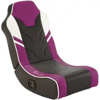 X Rocker Gamestoel - Shadow - inklapbaar - 2.0 audio - 2 speakers - floor rocker – zwart/paars ()